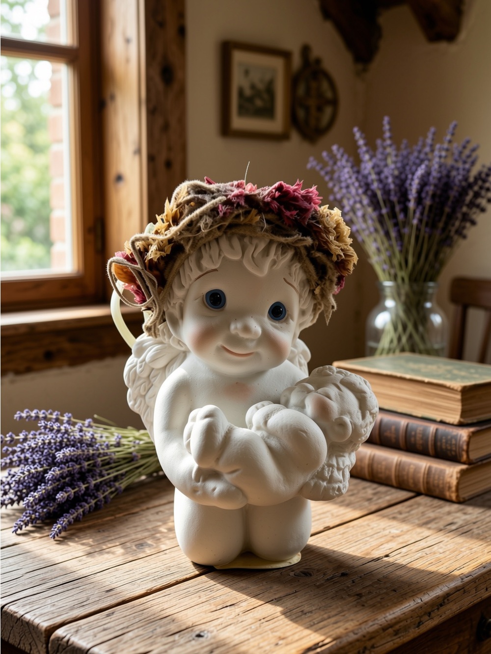 Dreamsicles 1995 Cherubic Angel Figurine “Baby and Me” 3” Tall